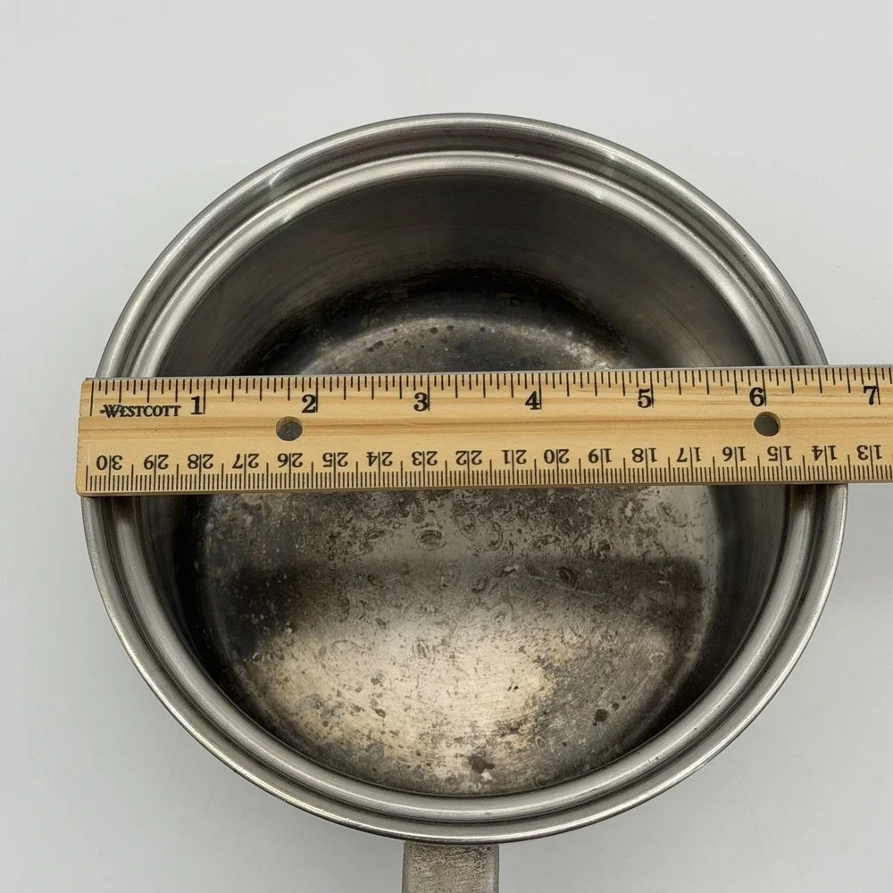 Vintage Saladmaster T304S Stainless Steel Sauce Pan Pot 1.5 Qt w/ Vapor Vent Lid